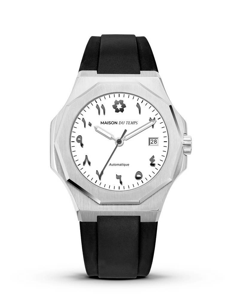 MTZeta Arabic White Silicone Black