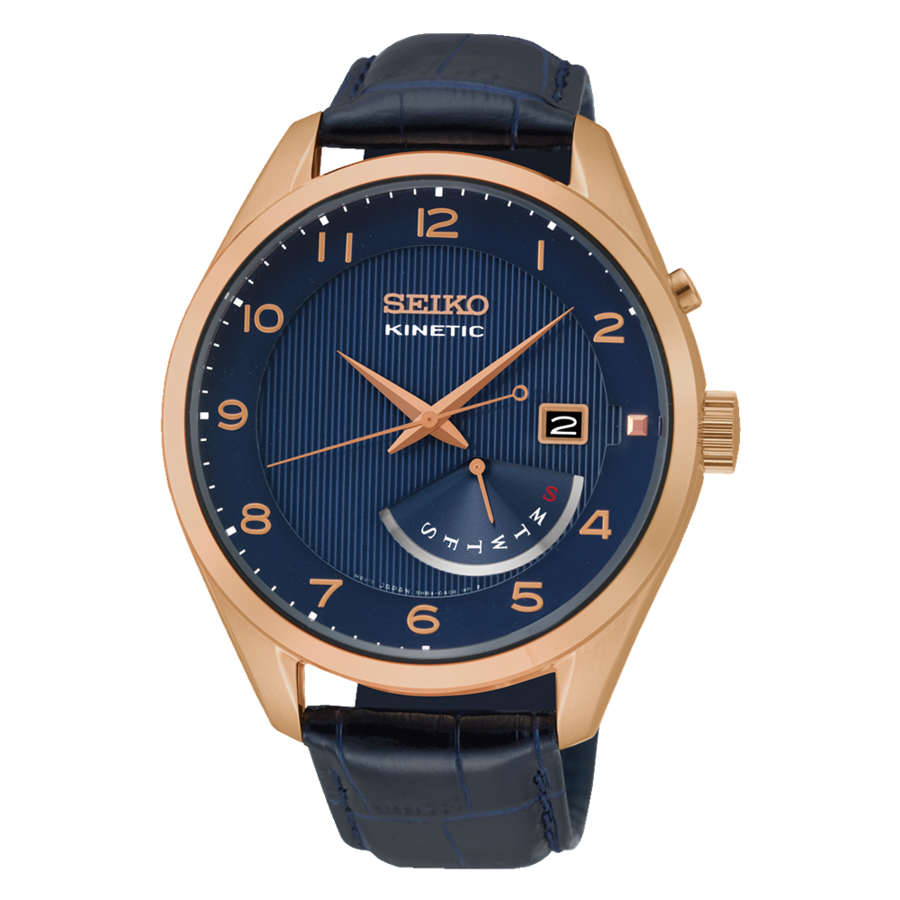 Seiko kinetic rose gold online