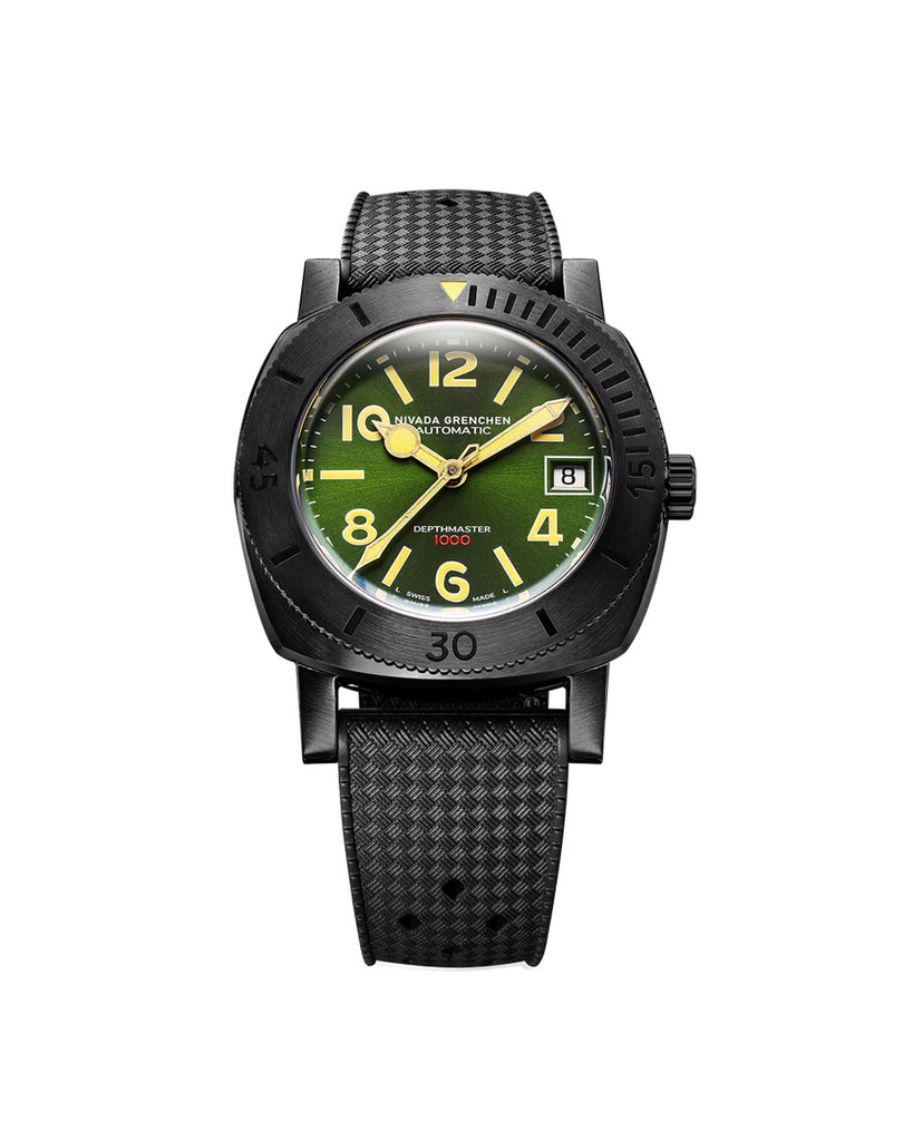 Nivada Depthmaster Numerals Black & Green