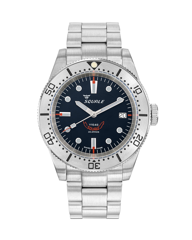 Squale 1545 Steel Black