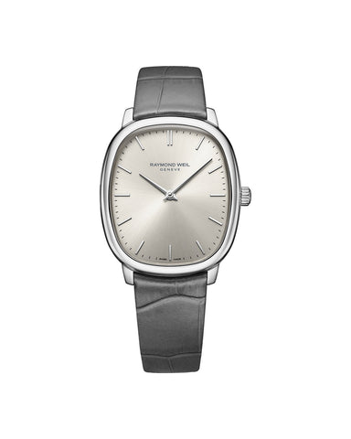 Raymond Weil Toccata Heritage mécanique cadran argent vieilli 33 x 38 mm - 2280-STC-64001