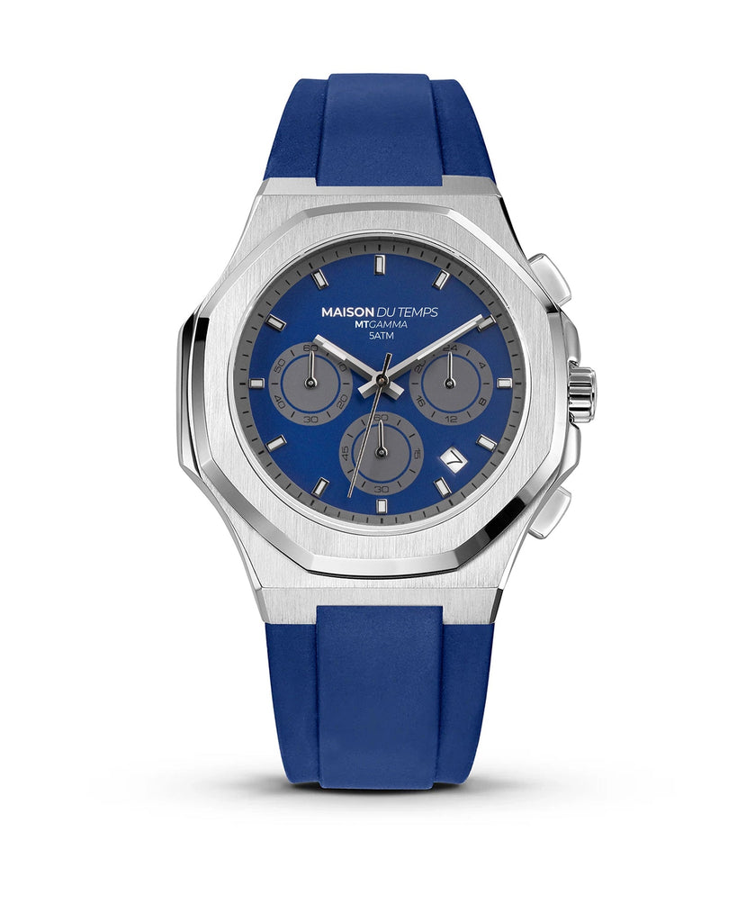 MTGamma Chronographe Bleu Silicone Bleu