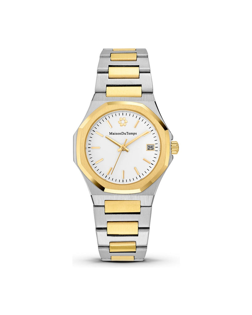 MTGamma Femme Blanc Acier Doré Jaune