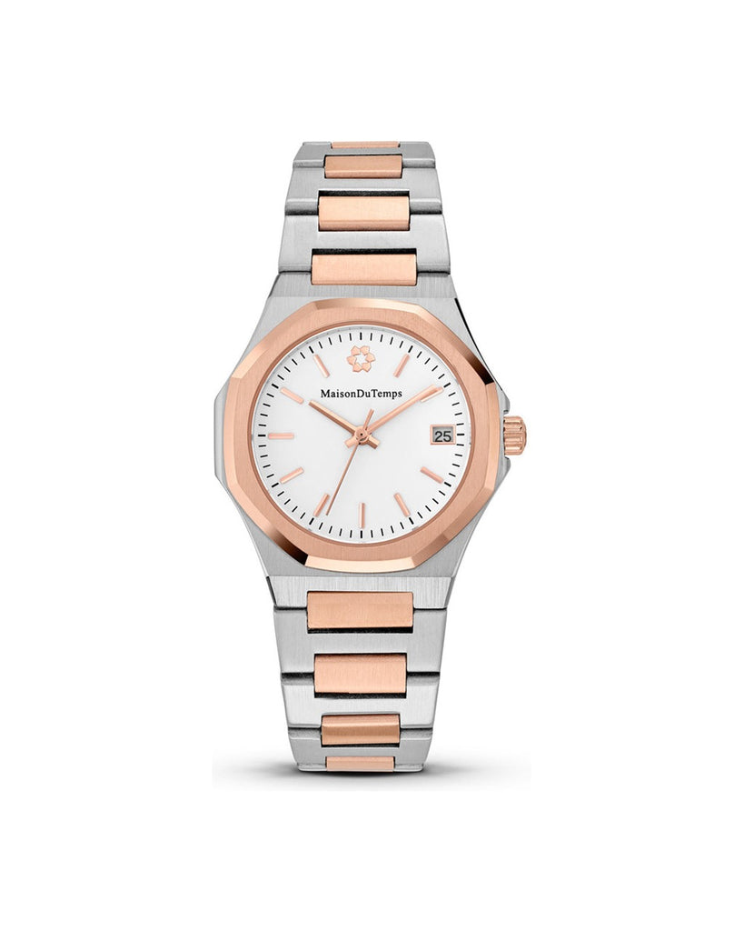 MTGamma Women White Steel Rose Gold