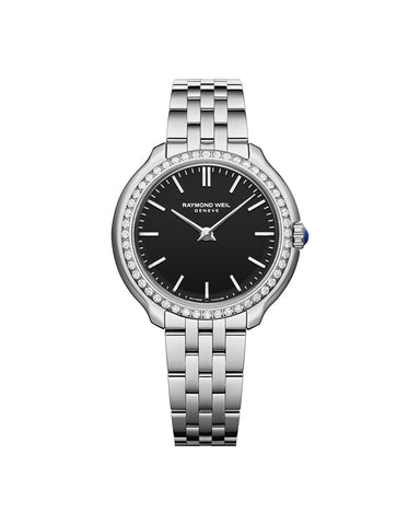 Raymond Weil Toccata Heritage diamants cadran noir 28 mm - 5250-STS-20001