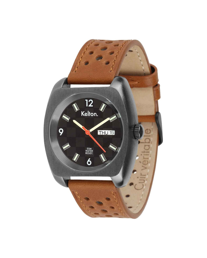 Kelton RC22 Damier Brown 9121042 - vue 3/4