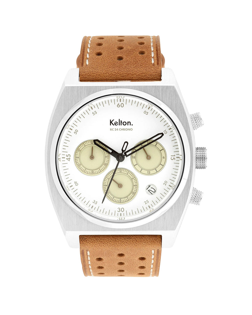 Kelton RC24 Chrono méca-quartz blanc