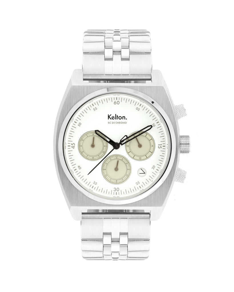 Kelton RC24 Chrono méca-quartz blanc