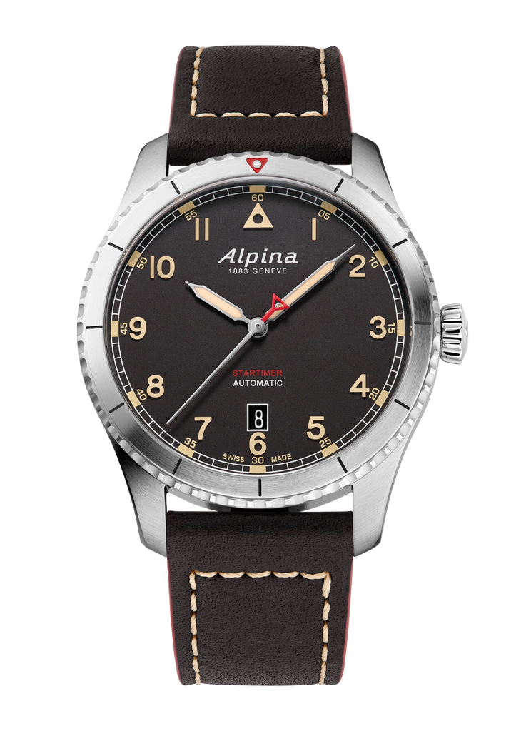 Alpina Startimer Pilot Automatic Cuir Noir AL-525BBG4S26