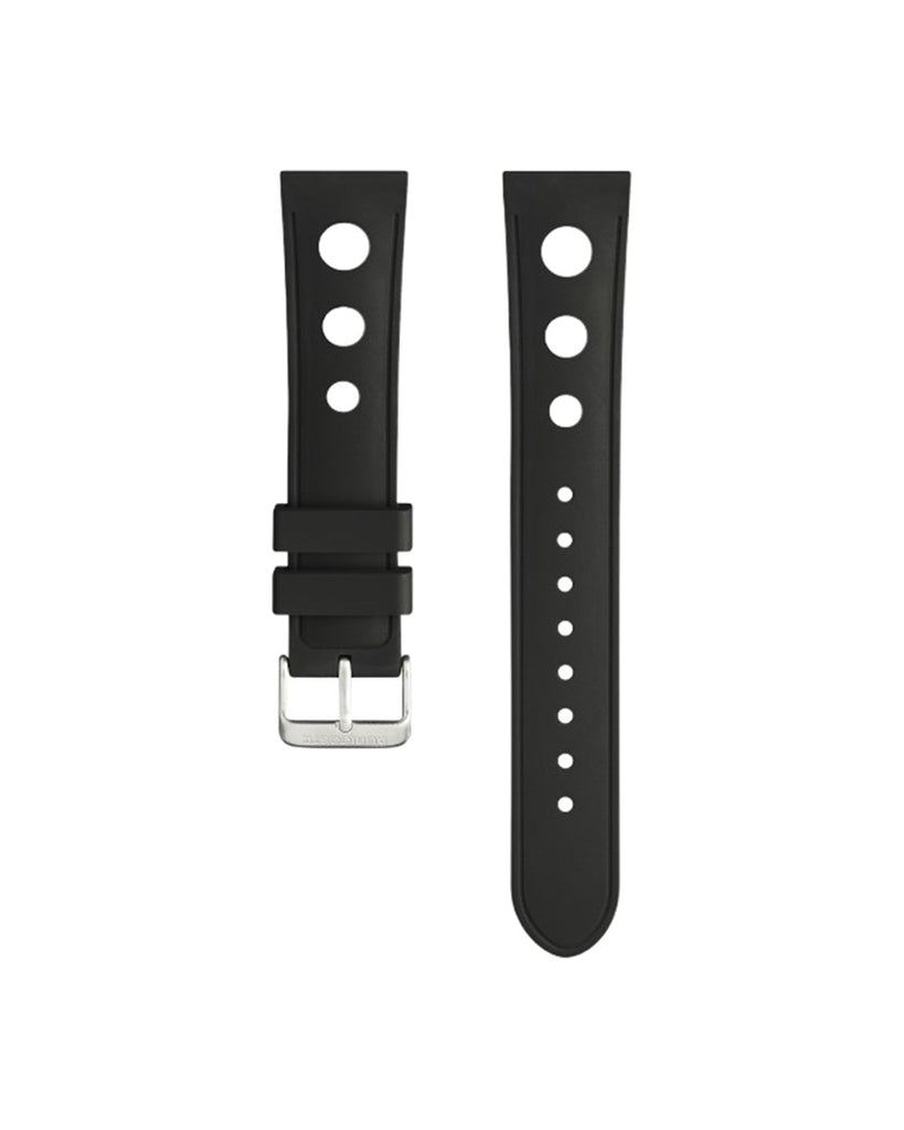 Auricoste Bracelet Caoutchouc Boucle Acier 20 mm