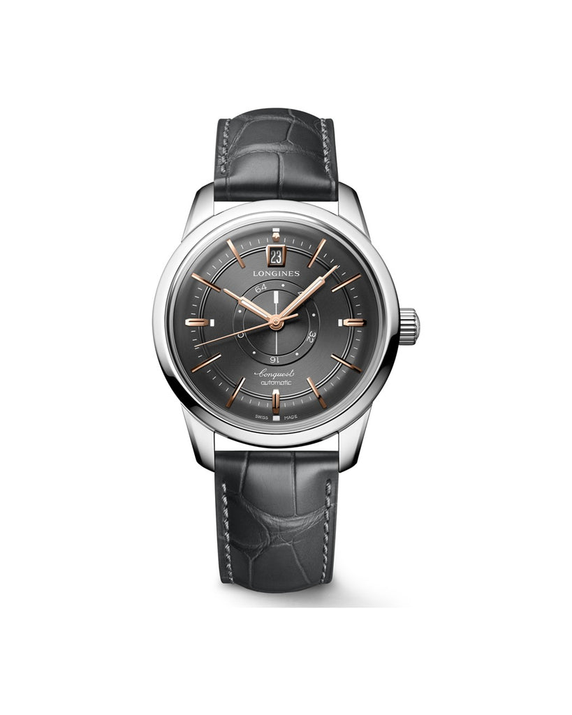 Longines Conquest Heritage Central Power Reserve 38mm Anthracite - L1.648.4.62.2