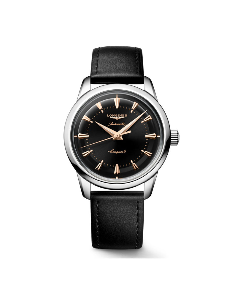 Longines Conquest Heritage 38mm Noir Laqué - L1.649.4.52.2