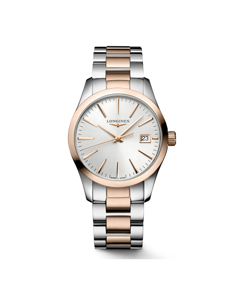 Longines Conquest Classic 34mm Cadran Argenté Soleil - L2.386.3.72.7
