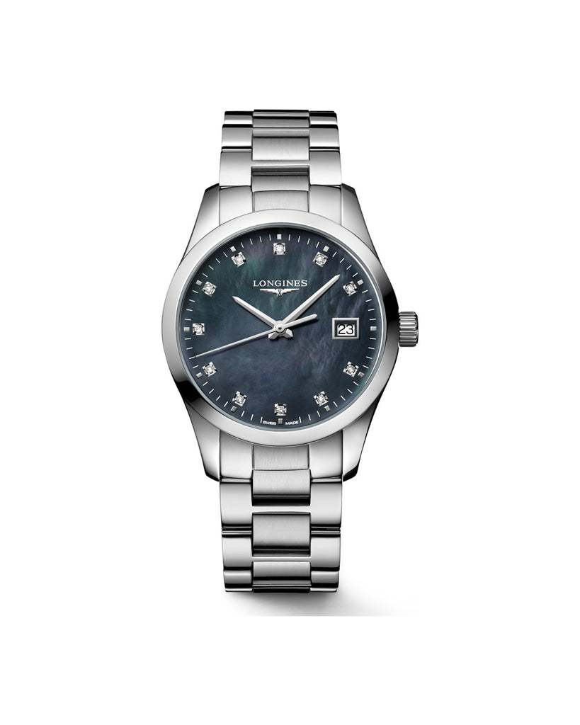 Longines Conquest Classic 34mm Cadran Nacre Noire - L2.386.4.88.6