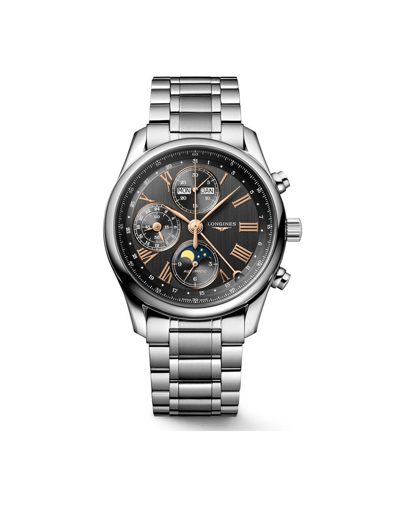 Longines Master Collection Chrono Moonphase 40mm Anthracite Acier - L2.673.4.61.6