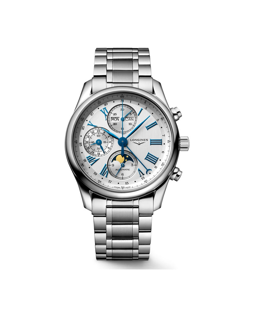 Longines Master Collection Chrono Moonphase 40mm Argenté Acier - L2.673.4.71.6