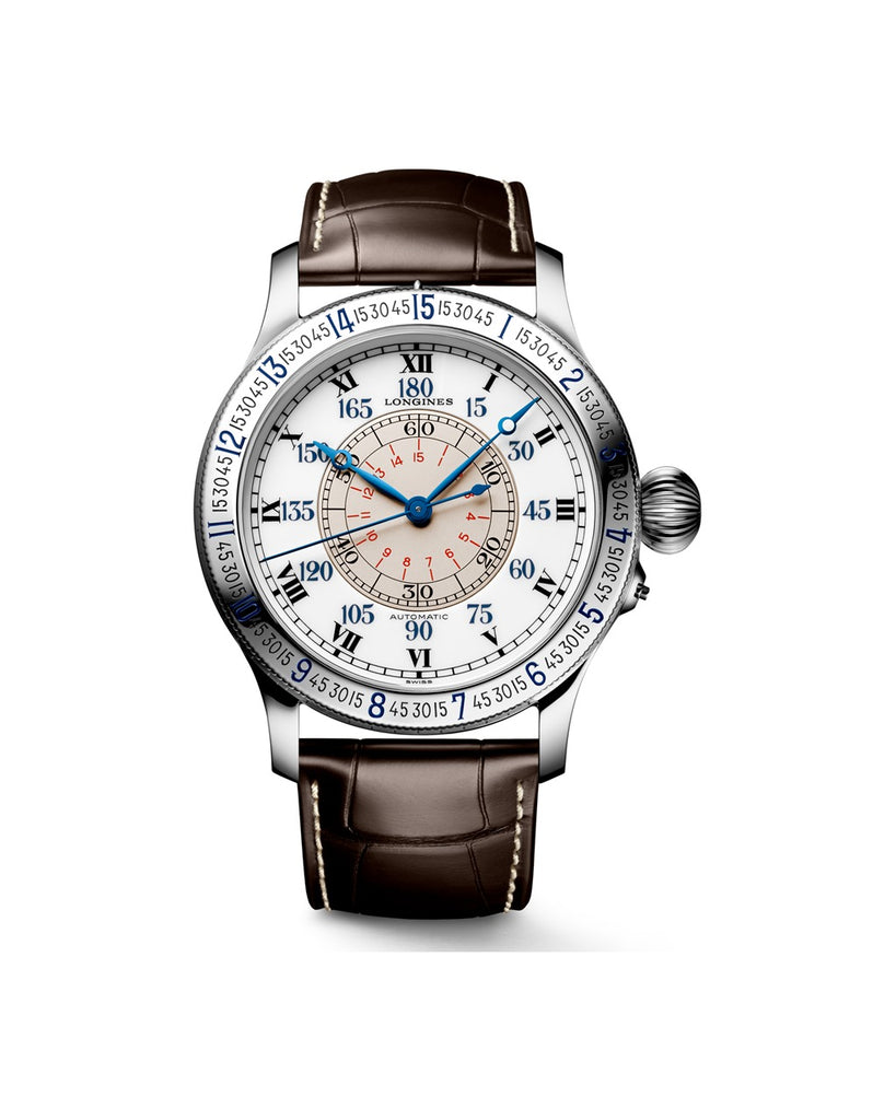 Longines Lindbergh Hour Angle Watch Laque blanche polie - L2.678.4.11.0