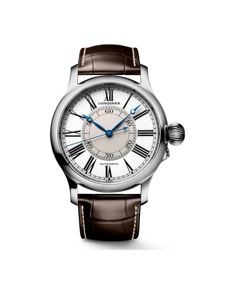 Longines Weems Second-Setting Watch Laque blanche polie - L2.713.4.11.0