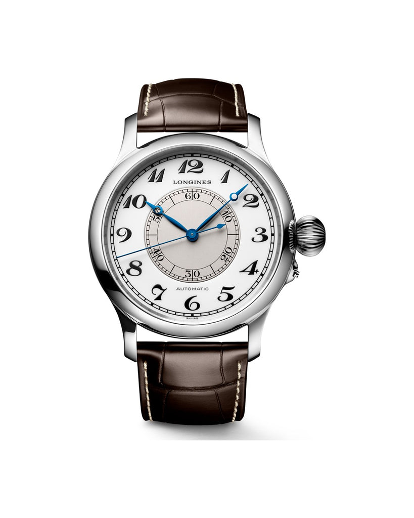 Longines Weems Second-Setting Watch Laque blanche polie - L2.713.4.13.0