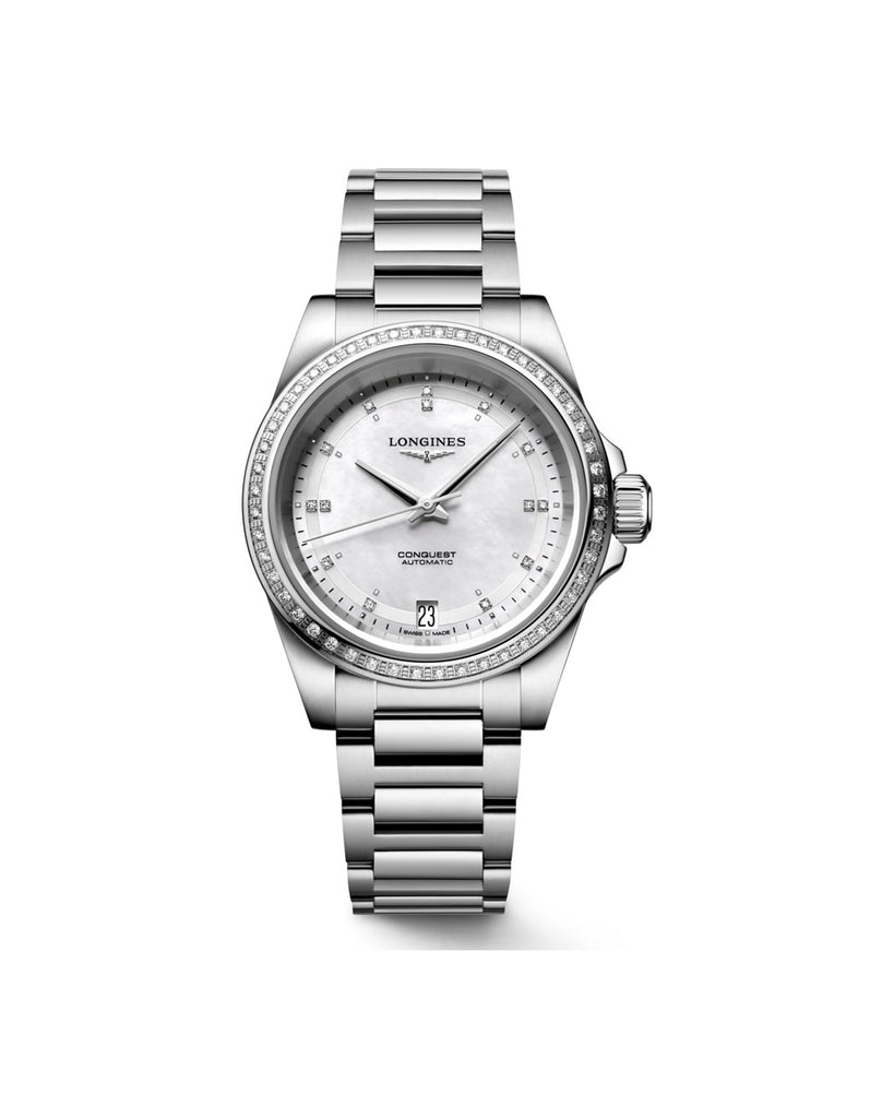 Longines Conquest 34mm Nacre Blanche - L3.430.0.87.6
