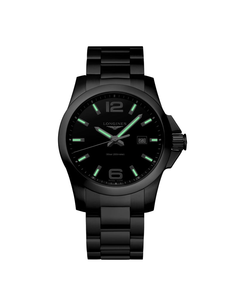 Longines Conquest 43mm Noir - L3.760.4.56.6