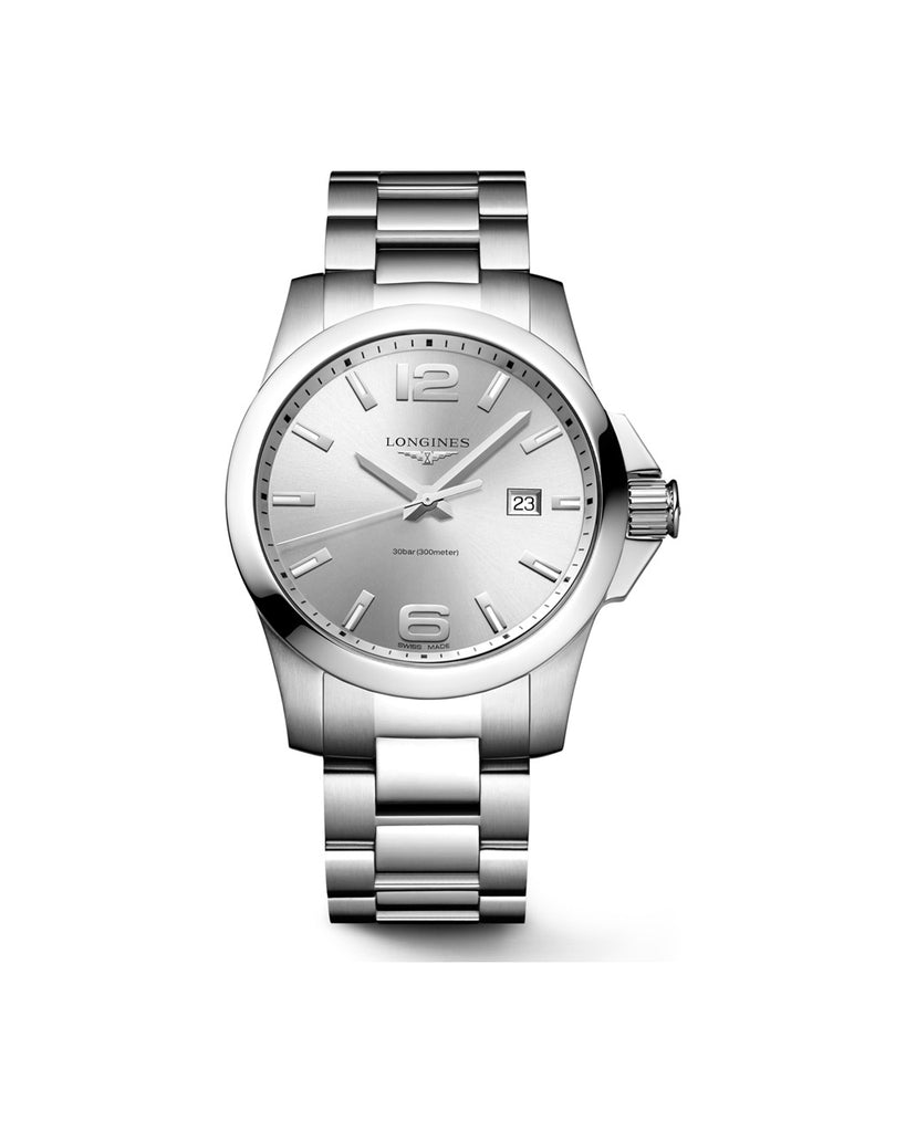 Longines Conquest 43mm Argenté - L3.760.4.76.6