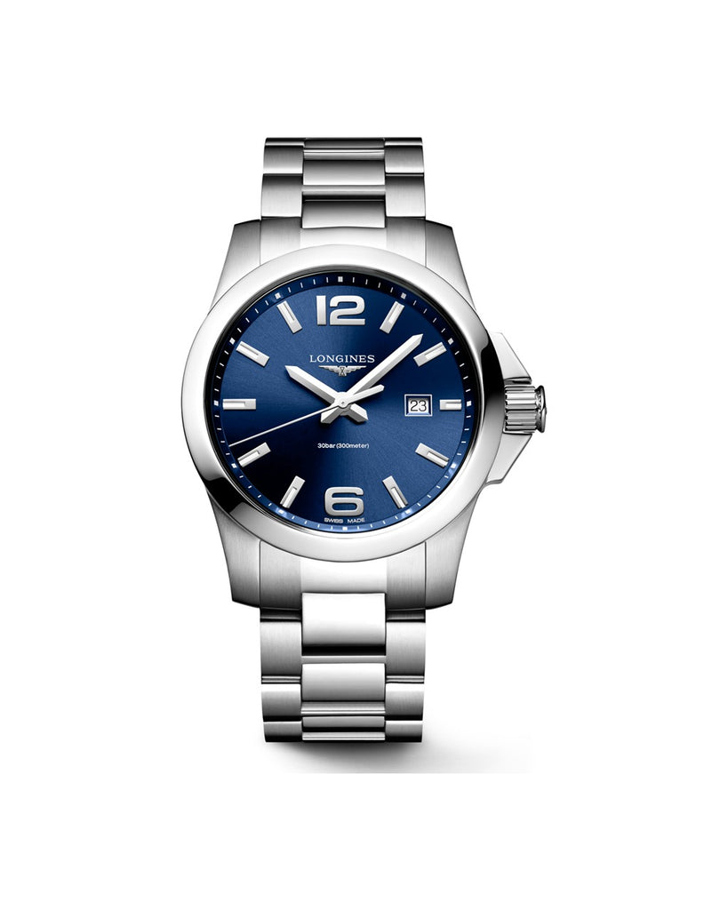 Longines Conquest 43mm Bleu - L3.760.4.96.6