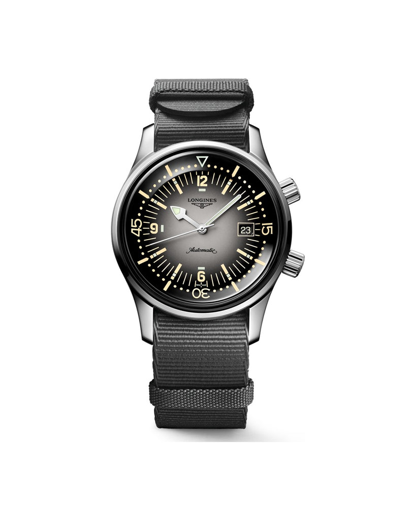 Longines Legend Diver 42mm Cadran Gris - L3.774.4.70.2
