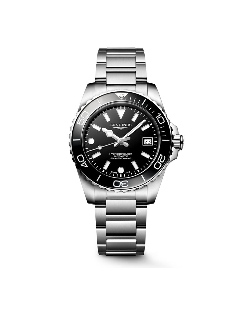 Longines HydroConquest 39mm Noir Laqué - L3.779.4.56.6