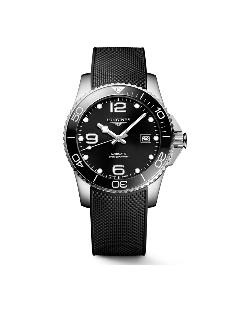 Longines HydroConquest 41mm Noir Caoutchouc - L3.781.4.56.9