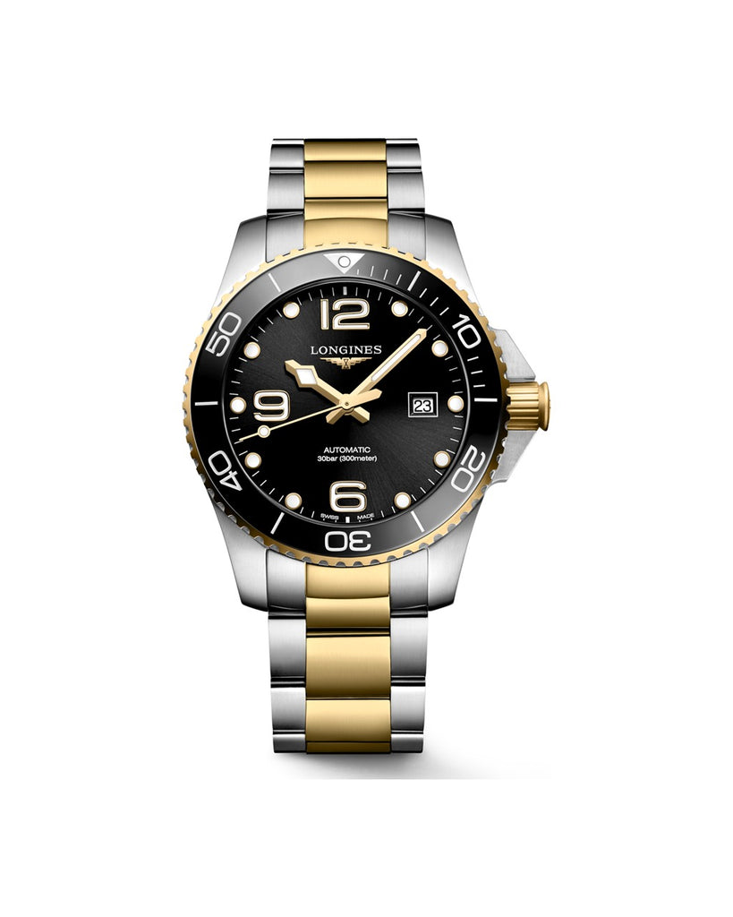 Longines HydroConquest 43mm Noir PVD Jaune - L3.782.3.56.7