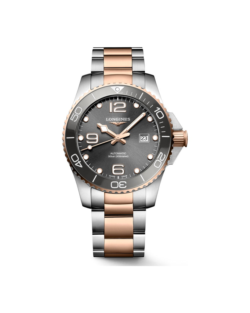 Longines HydroConquest 43mm Gris PVD Rouge - L3.782.3.78.7