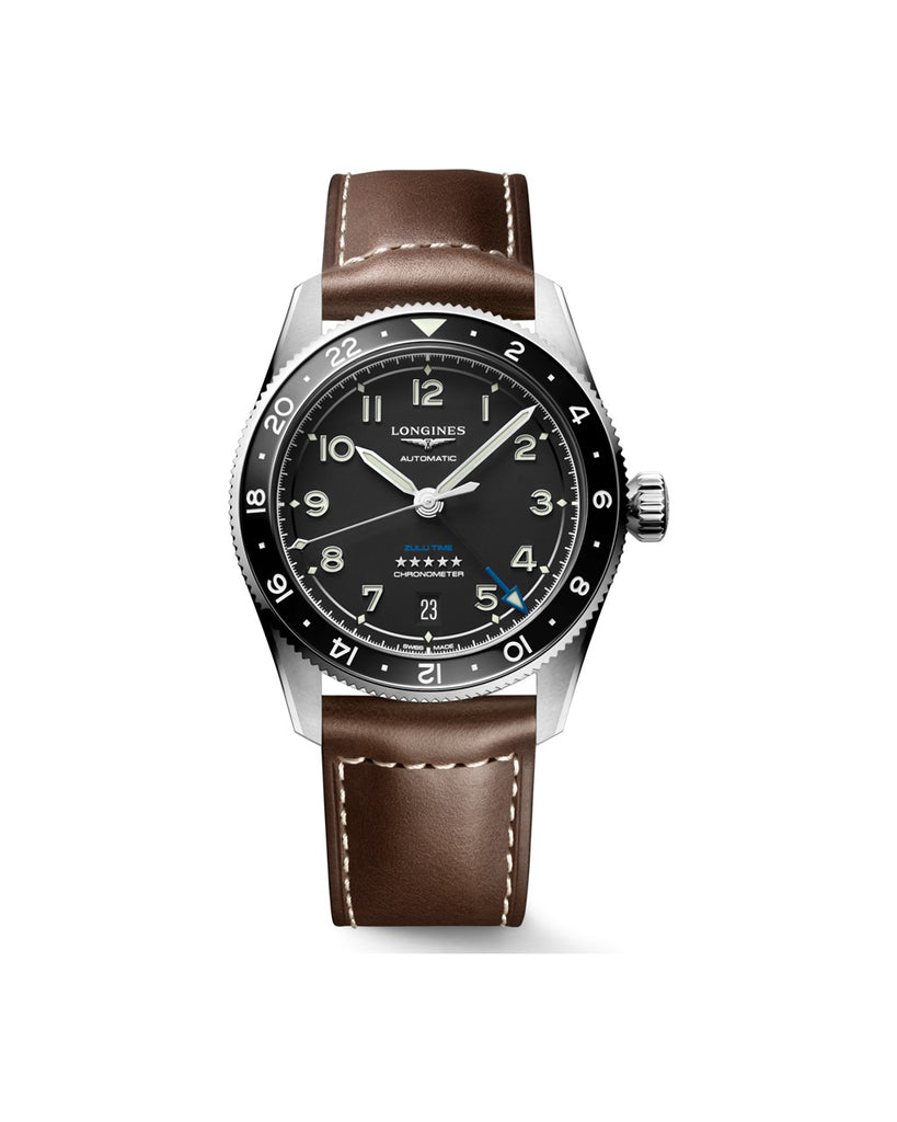 Longines Spirit Zulu Time 39mm Noir - L3.802.4.53.2