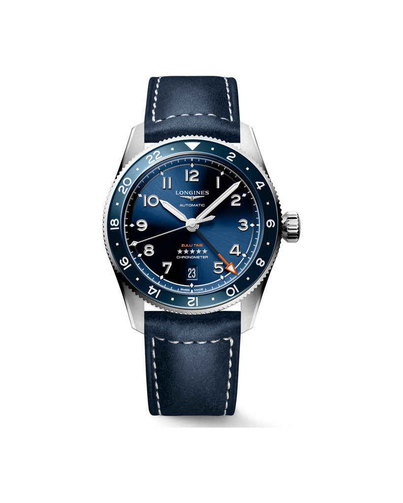 Longines Spirit Zulu Time 39mm Bleu - L3.802.4.93.2