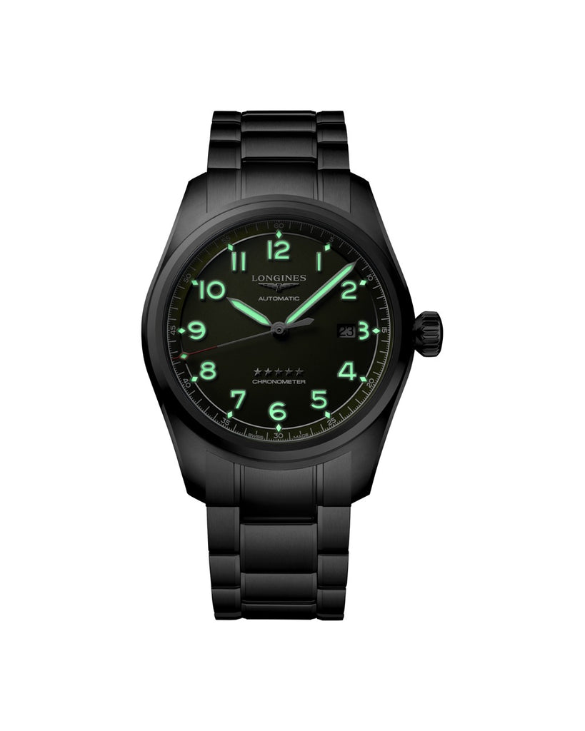 Longines Spirit 42mm Cadran Vert Mat - L3.811.4.03.6