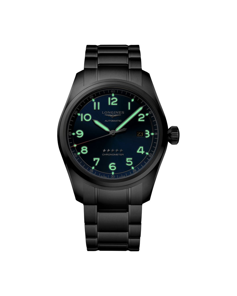 Longines Spirit 42mm Cadran Bleu Soleillé - L3.811.4.93.6