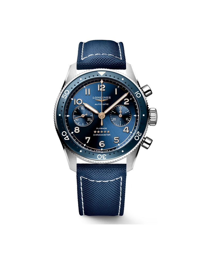 Longines Spirit Flyback 42mm Bleu Nylon - L3.821.4.93.2
