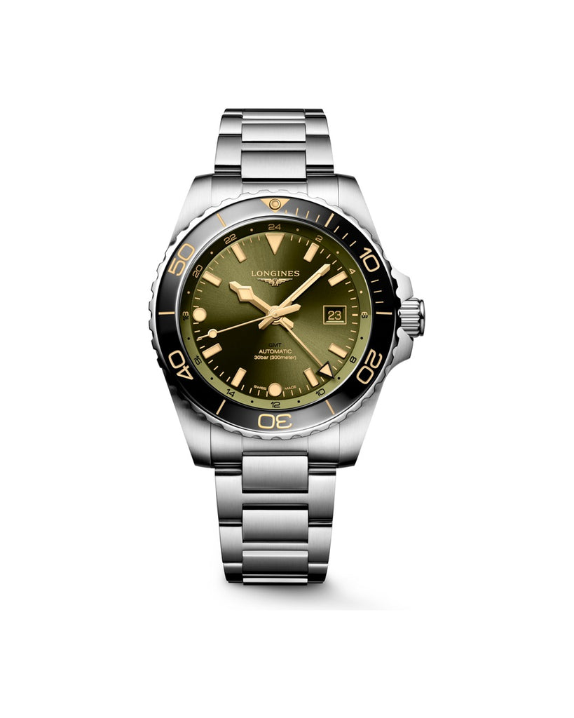 Longines HydroConquest GMT 43mm Vert - L3.890.4.06.6