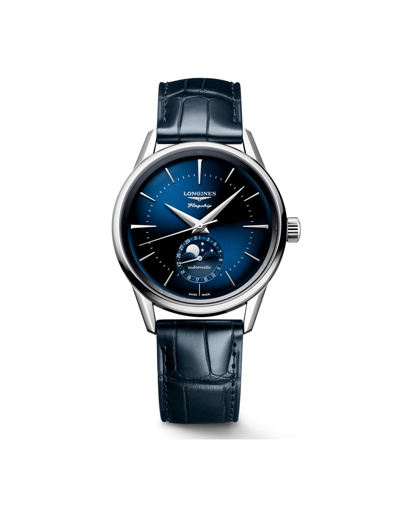 Longines Flagship Heritage Moonphase Bleu - L4.815.4.92.2