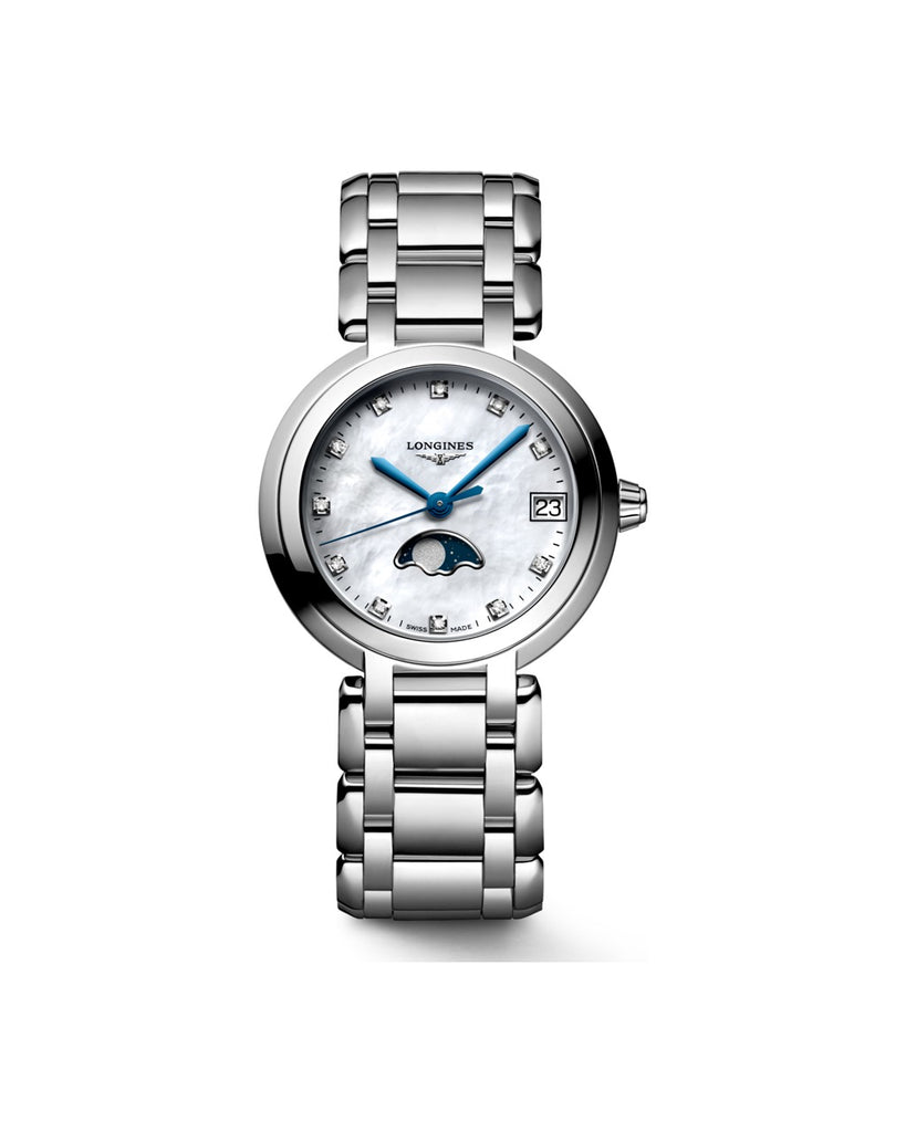 Longines PrimaLuna Moonphase 30.50mm Cadran Nacre Blanche - L8.115.4.87.6