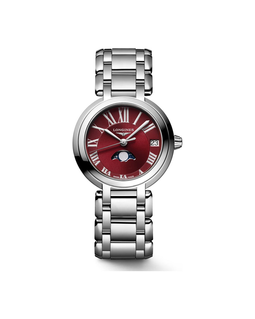 Longines PrimaLuna Moonphase 30.5mm Bordeaux - L8.115.4.92.6