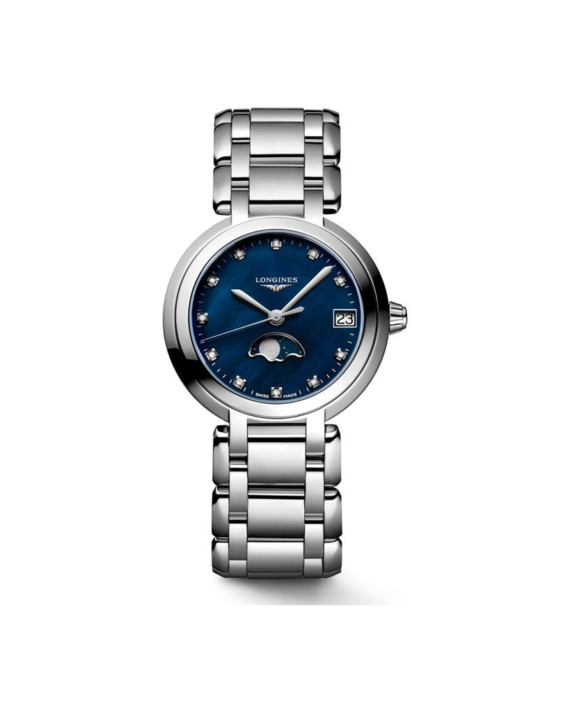 Longines PrimaLuna Moonphase 30.50mm Cadran Nacre Bleue - L8.115.4.98.6