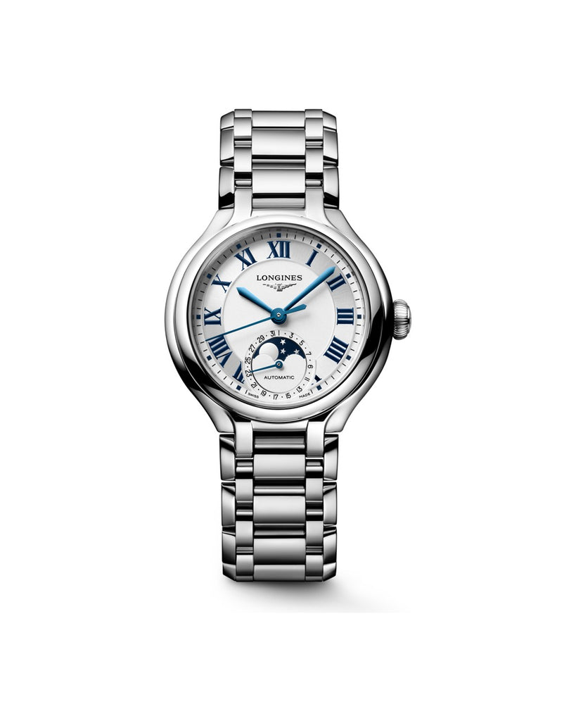 Longines PrimaLuna Moonphase 34mm Argenté - L8.126.4.71.6