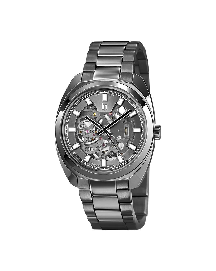 LiP General De Gaulle Skeleton 39 Black Automatic Sapphire - 671382