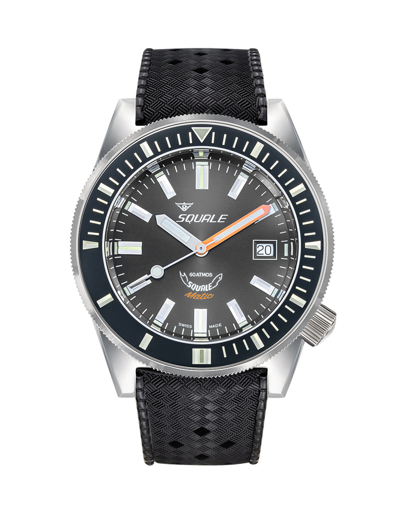 Squale Matic Grey Rubber