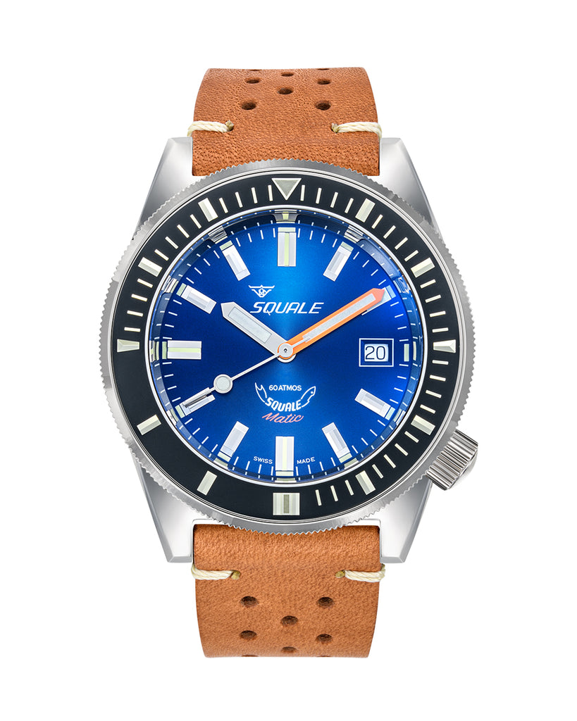 Squale Matic Dark Blue Leather