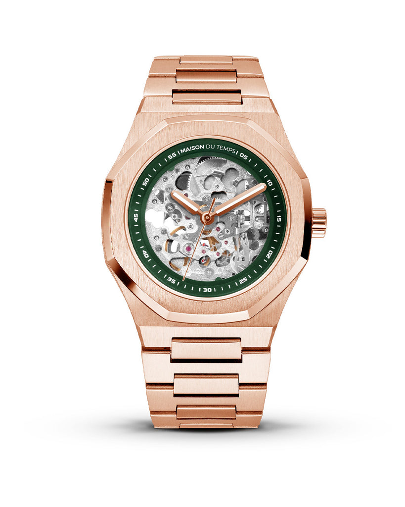 MTBeta Skeleton Miyota Rose Gold Acier (40mm)