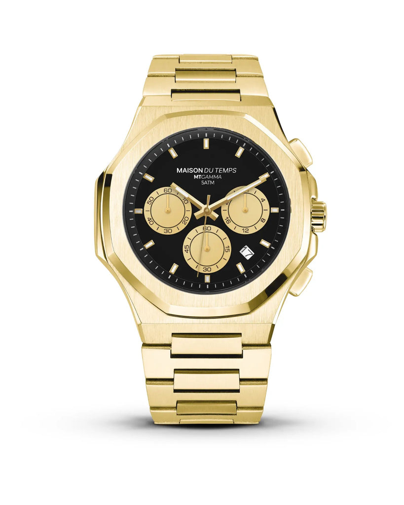 MTGamma Chronographe Noir - Gold Acier