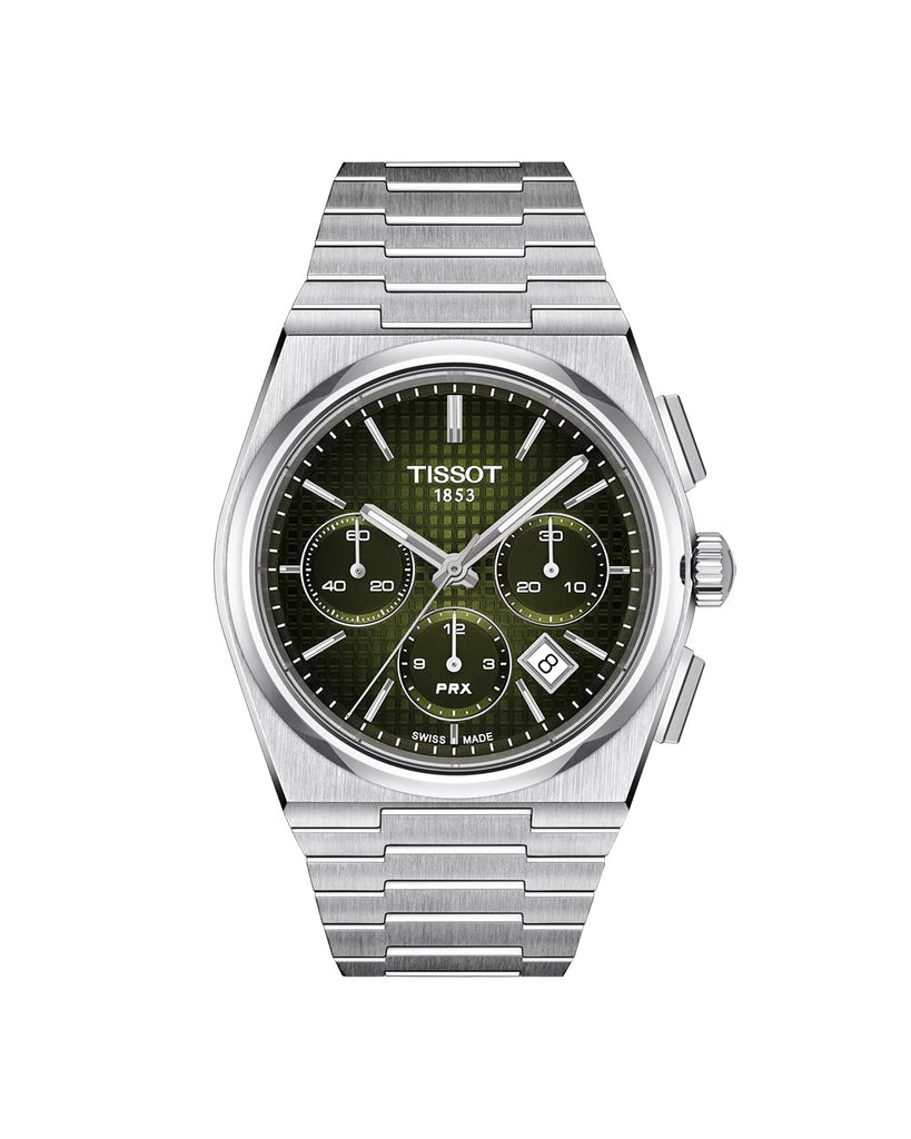 Tissot PRX Automatic Chronograph - White & Blue