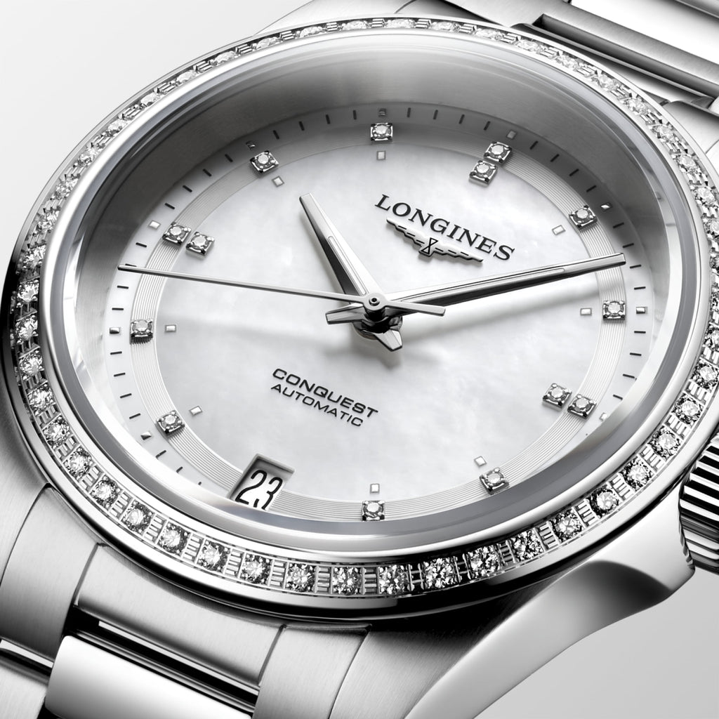 Longines Conquest 34mm Nacre Blanche - L3.430.0.87.6